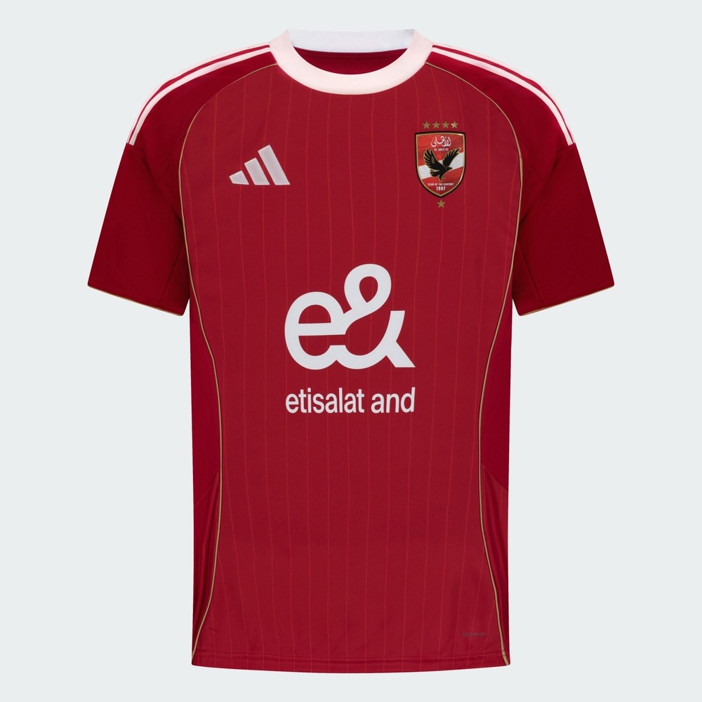 Adidas Al Ahly SC Home Jersey Red Etisalat Club of the Century Soccer Egypt Sz M